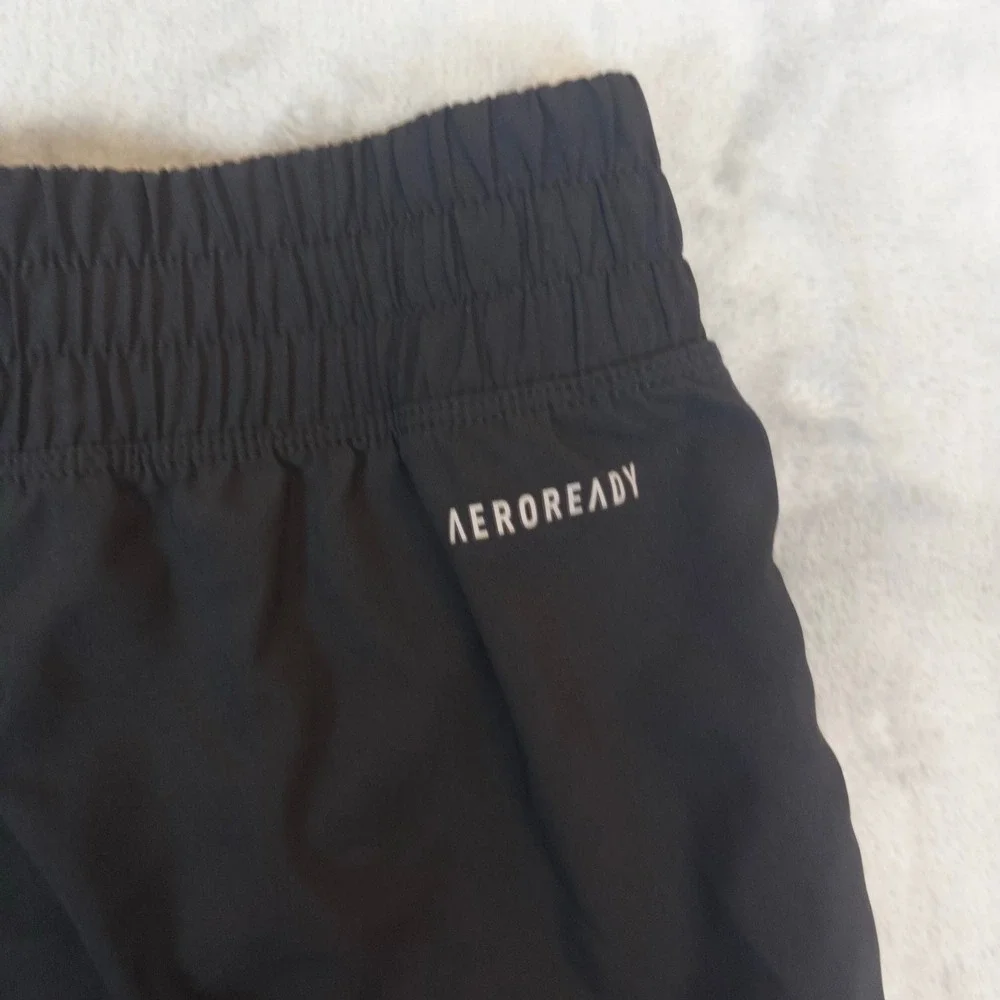Adidas Running Shorts Mens XL Black 3 Inch Aeroready Reflective Gym Training